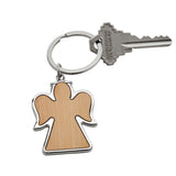 Bamboo Angel Keychain with Metal Trim by Creative Gifts