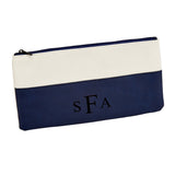 Leatherette/Canvas Navy Case by Creative Gifts