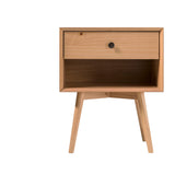 Mid-Century Modern Single Drawer Solid Wood Nightstand by Couch.com