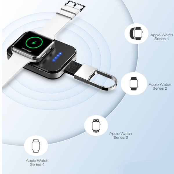 Apple Watch Wireless Charger Power Bank On Key Chain by VistaShops