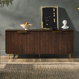 Modern Fluted Door Minimalist Storage Sideboard by Couch.com