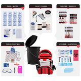 WSK Essential Survival Kit for Up To 4 People plus Bucket and Lid