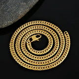 6mm Miami Cuban Link Chain in 18K Gold - 6-Side Cut Necklaces 