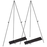 2 Pack Easel Stand for Display 61in Collapsible A Frame Tripod Easel Iron Alloy Drawing Stand with 2 Carry Bags for Wedding Poster Art Drawing Meeting