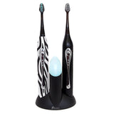 Dual Handle Electric Toothbrush with UV Sanitizer