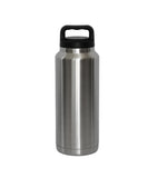 36 Oz Stainless Steel Twist-Off Cap Water Bottle- Silver by Creative Gifts
