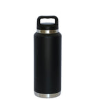 36 Oz Stainless Steel Twist-Off Cap Water Bottle - Black by Creative Gifts