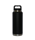 36 Oz Stainless Steel Twist-Off Cap Water Bottle - Black by Creative Gifts