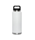 36 Oz Stainless Steel Twist-Off Cap Water Bottle - White by Creative Gifts