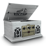 Victor Belmont 8-in-1 Wood Music Center White - Refurbished