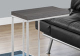 Accent Table, C - Shaped, Tempered Glass, Stylish Design Contemporary & Modern by Couch.com