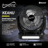 Supersonic Solar-Powered BT Speaker with FM Radio, LED Flashlight, and Fan