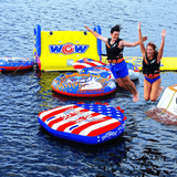 WOW Watersports Born to Ride 3 Person 3P Towable with Soft Top and EZ Tow