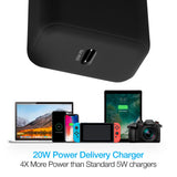Naztech 20W PD Wall Charger + USB-C to USB-C 4ft Cable