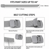 XGear Tactical Adjustable Nylon Belt with Plastic Buckle