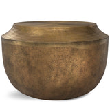 Timmons - Cast Aluminum Coffee Table - Brown by Couch.com