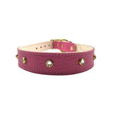 Plain Leather Dog Collar by Bonne et Filou