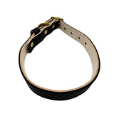 Plain Leather Dog Collar by Bonne et Filou