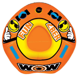 WOW Watersports 2Ber 1 Person Inflatable Towable Tube Starter Kit