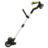 21V Electric Weed Edger Cordless String Trimmer Grass Mower Eater Bush Cutter with 16800RPM 2x 3000mAh Batteries 3.6-4.6FT Length 90° Rotatable Angle