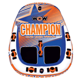 WOW Watersports Champion 2-Person Towable with EZ-Up Nose for Minimal Drag and Footrest