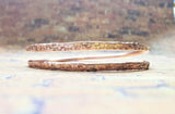 8 Gauge Handmade Hammer Textured Sculpted Full Overlap Copper Bangle