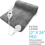Recovery Essential: 9-Speed Massage Gun & Extra Large Microplush Heating Pad