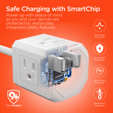 HyperGear Cube Multi-Port Power Strip Extension Cord
