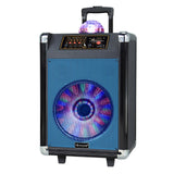 IQ Sound 12" Portable Bluetooth Speaker with Disco Ball Light