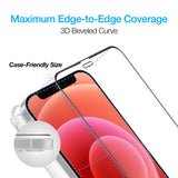 Naztech IntelliShield Tempered Glass Screen Protector with 3D Edge for the iPhone 12 Mini