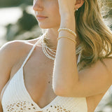 Gold Beaded Bracelet by Urth and Sea