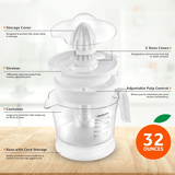moRollio Compact 32oz Electric Citrus Juicer
