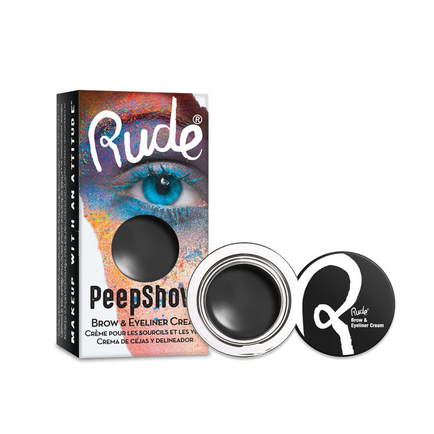 RUDE Peep Show Brow & Eyeliner Cream - Dark Side