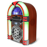 Victor Broadway II Desktop CD Jukebox with Multi-Color LED Lighting and FM Radio