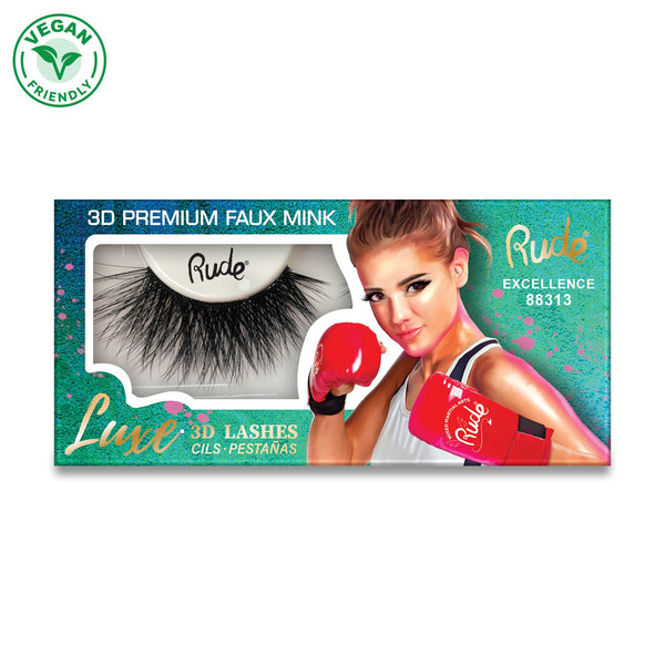 RUDE Luxe 3D Premium Faux Mink Lashes - Excellence