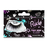 RUDE Essential Faux Mink 3D Lashes - Knockout