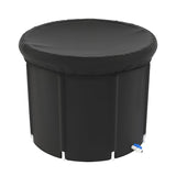 97Gal Large Size Ice BathTub with Cover for Adults Athletes Recovery Cold Water Therapy Outdoor Portable Cold Plunge Tub 660LBS Load Capacity 33.46x29