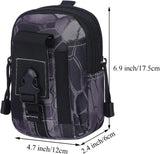 JupiterGear Tactical MOLLE Military Pouch Waist Bag for Hiking, Running and Outdoor Activities