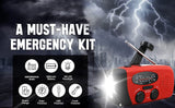 Storm Safe Emergency AM/FM/NOAA Weather Band Radio With Solar Flash Light And Built-in Phone Charger by VistaShops