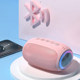 Oval Drum Bluetooth Speaker With LED Ring Light by VistaShops