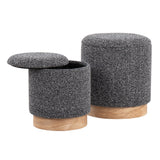 Marla - Contemporary, Nesting Ottoman Set by Couch.com