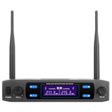Supersonic VHF Dual Fixed Channel Professional Wireless Microphone with Carry Case