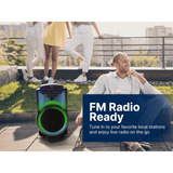 Emerson Portable Bluetooth 12" Party Speaker with Flame Lighting