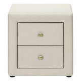 Nightstand, Storage Drawer Versatile Use, Upholstered, Transitional by Couch.com