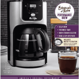 Mr. Coffee 12-Cup Programmable Coffeemaker with Rapid Brew - REFURBISHED
