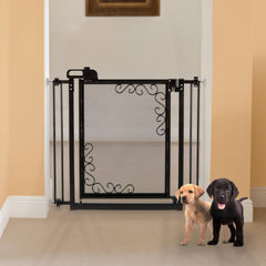 One-Touch Metal Mesh Pet Gate