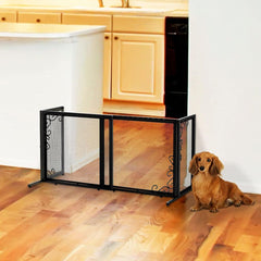 Richell Freestanding Metal Mesh Pet Gate