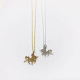 Mini Unicorn Charm Necklace by Jennifer Cervelli Jewelry
