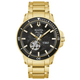 Bulova Men's Marine Star Black Dial Watch - 97A174 by Balec Group