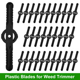 32Pcs Plastic Blades Replacement for Cordless Weed Trimmer